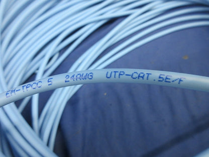 スーパーコイル0.5mm×4P(Cat5e)(67m)(薄青) EM-TPCC5