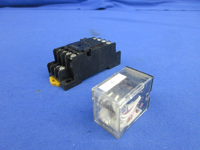 ミニパワーリレー(200/220VAC) 表面接続ソケットセット MY4N+PYF14A