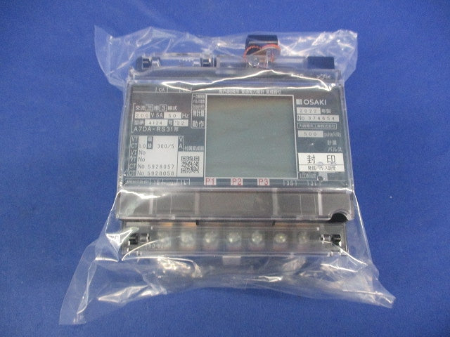電子式普通電力量計200V5A50Hz A7DA-RS31形
