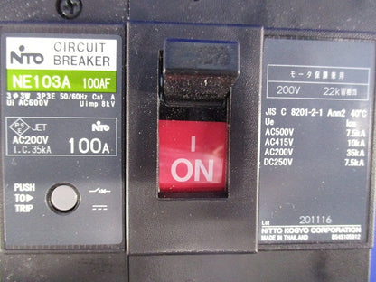 サーキットブレーカ3P3E100A NE103A