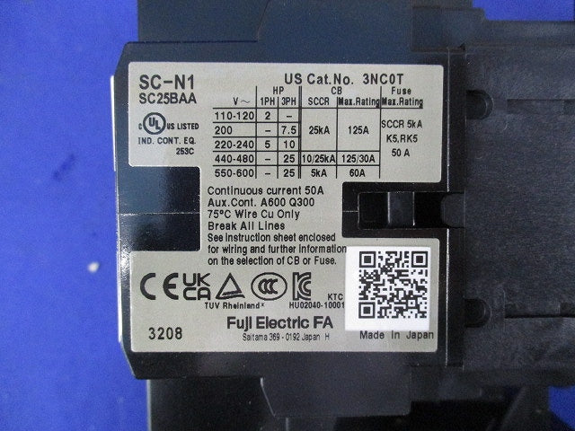 標準形電磁開閉器 SC-N1+TK-N2
