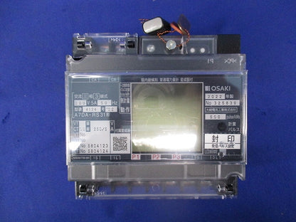電子式普通電力量計200V5A50Hz A7DA-RS31形