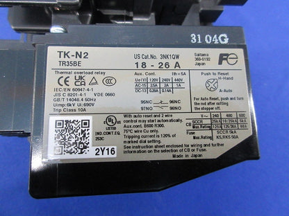 標準形電磁開閉器 SC-N1+TK-N2