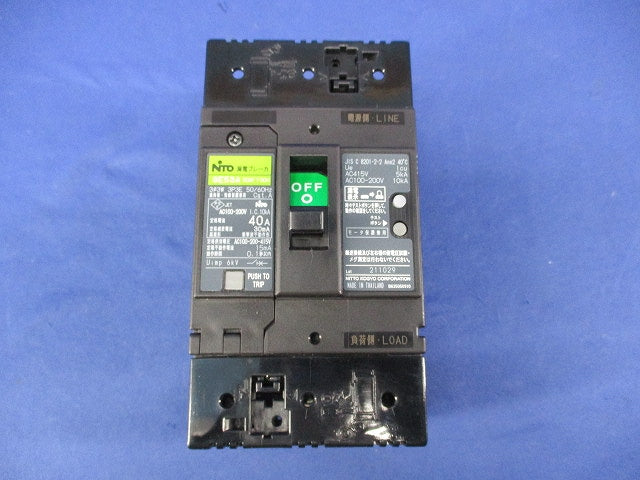 漏電ブレーカ 3P3E340A GE53A