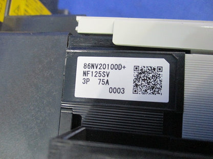 ノーヒューズ遮断器3P75A NF125-SV
