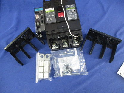 サーキットブレーカ3P2E100A(単3中性線欠相保護付)(漏電警報ユニット付) NE108NA