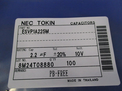 TANT.CAP. 100個入 ESVP1A225M (***)
