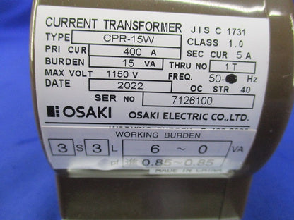 低圧変流器400A CPR-15W