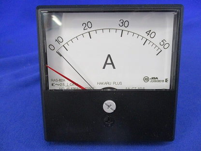 交流電流計 0-50A 50/5A RAS-82A