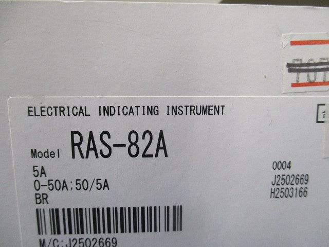 交流電流計 0-50A 50/5A RAS-82A