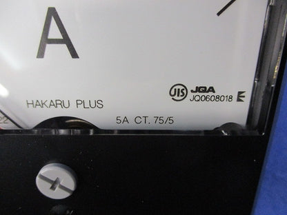 交流電流計 0-75A-225A 75/5A RAS-82A