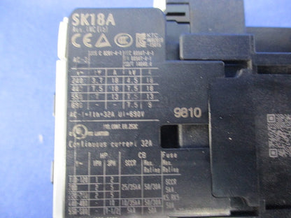 電磁開閉器200V SK18A+TK25
