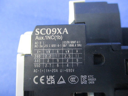 電磁開閉器200V SC09XA+TR18X2