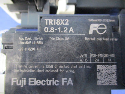 電磁開閉器200V SC09XA+TR18X2