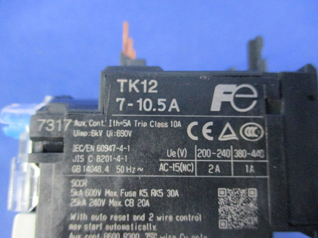 サーマルリレー 7-10.5A TK12