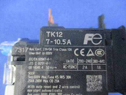 サーマルリレー 7-10.5A TK12