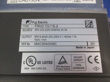 低圧インバータ FRN3.7G11S-2