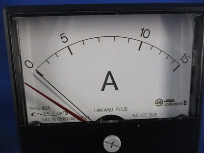 交流電流計 0-15A 15/5A RAS-82A