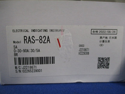 交流電流計 0-30-90A 30/5A RAS-82A