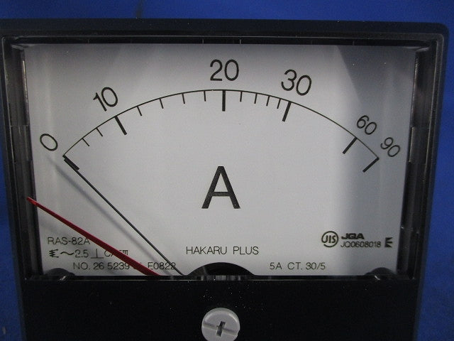交流電流計 0-30-90A 30/5A RAS-82A