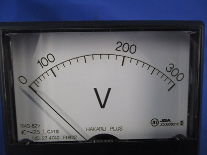 角形交流電圧計0-300V RAS-82V