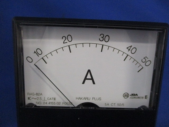 交流電流計 0-50A 50/5A RAS-82A
