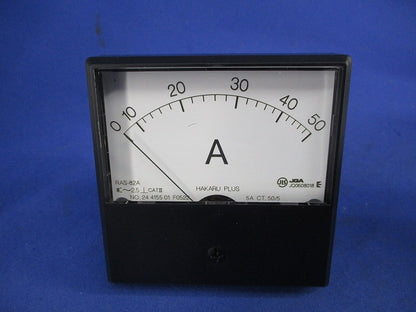交流電流計 0-50A 50/5A RAS-82A