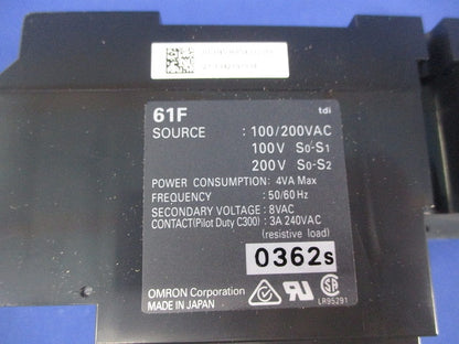 フロートなしスイッチ AC100/200V 61F-IN