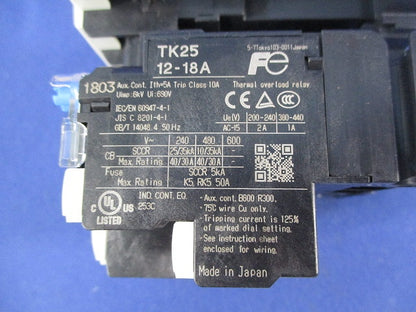 交流操作形電磁開閉器 SK18AW-201K012