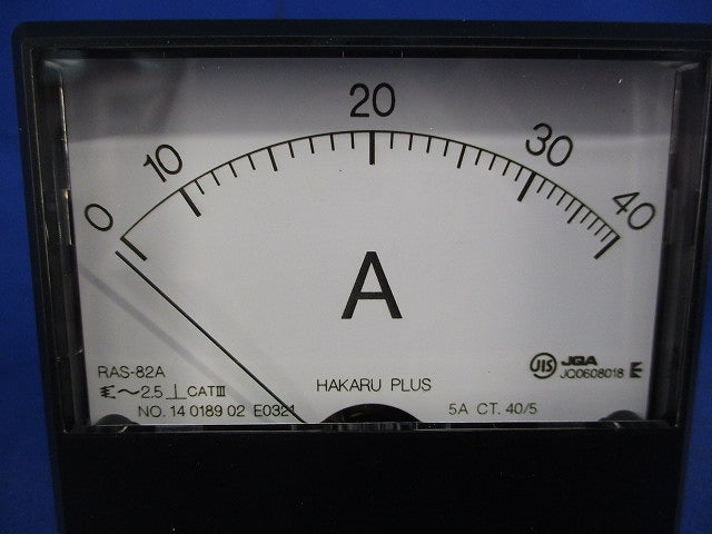 交流電流計 0-40A 40/5A RAS-82A