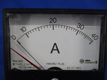 交流電流計 0-40A 40/5A RAS-82A
