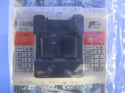 電磁開閉器 DC100V SC-03/G