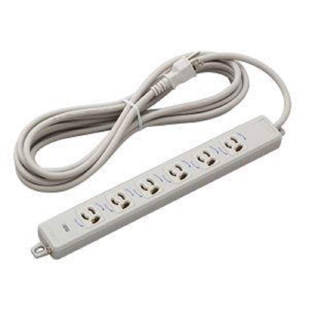 横形 OA用 抜け止め 接地タップ 6コ口 ランプ マグネット付 VCTF 5m 接地プラグ付 MR7906TJ5