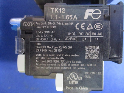 電磁開閉器 200V 1.1-1.65A 1ｂ SK06AW-201K1P1