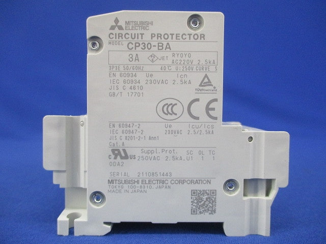 サーキットプロテクタ 3P3E3A CP30-BA3P3E3A