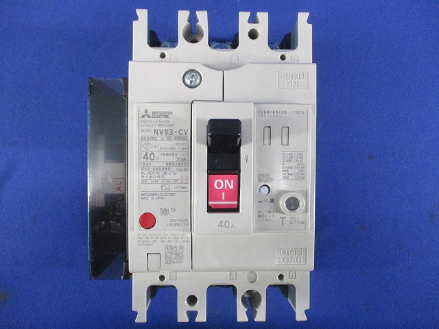 漏電アラーム遮断器 3P3E40A30ｍA 100-400V NV63-CV3P3E40A30mA