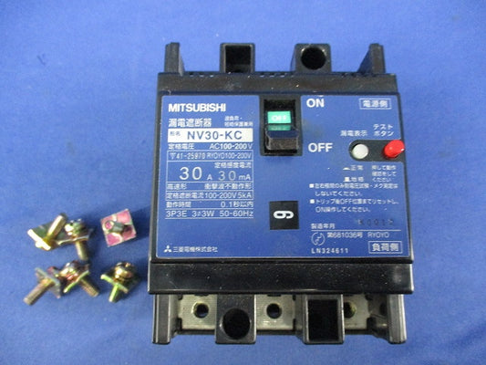 漏電遮断器3P3E30A NV30-KC