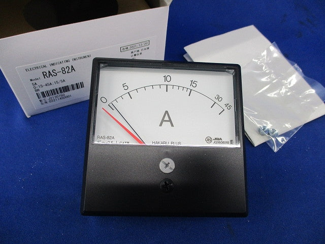 交流電流計 0-15-45A 15/5A RAS-82A
