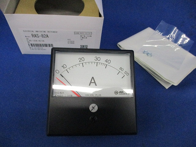 交流電流計 0-40-120A 40/5A RAS-82A