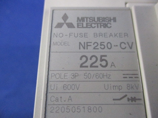 ノーヒューズブレーカ 3P225A NF250-CV
