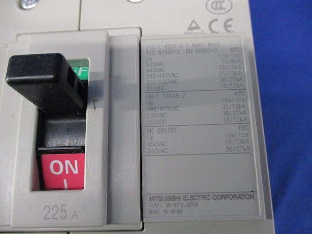 ノーヒューズブレーカ 3P225A NF250-CV