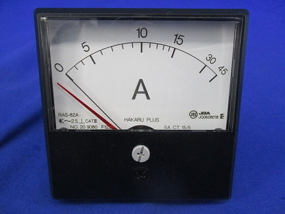 交流電流計 0-15-45A 15/5A RAS-82A
