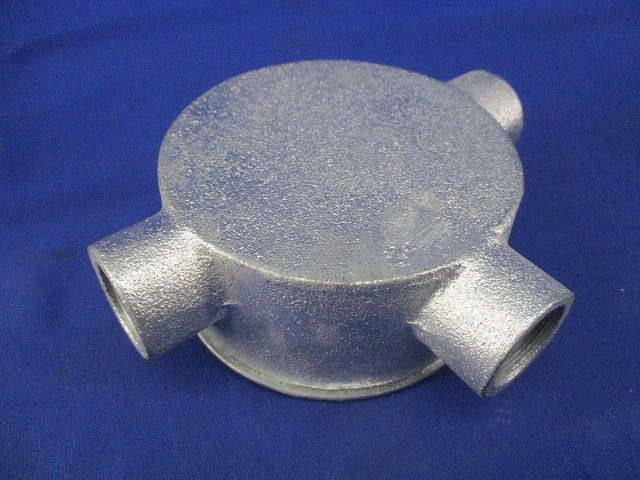 丸型露出ボックス(3方出)(亜鉛)(3個入) G16