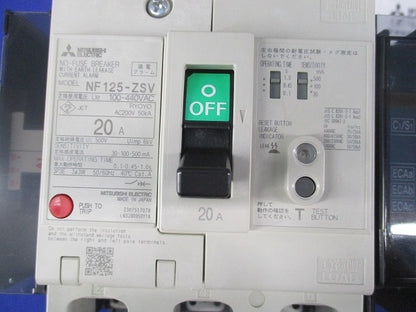 ノーヒューズブレーカ3P3E20A NF125-ZSV