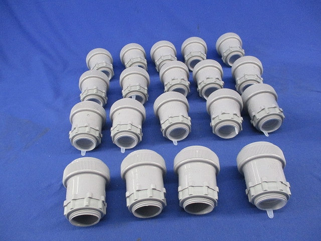 PF管用コネクタ(ワンタッチ型)(19個入)(グレー) FPK-28Y