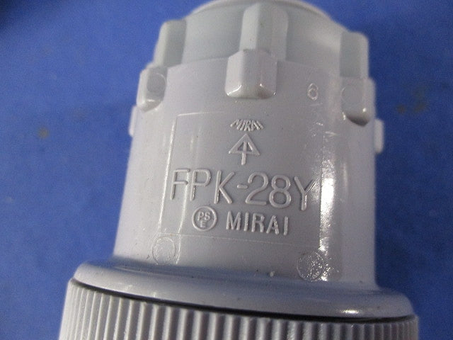 PF管用コネクタ(ワンタッチ型)(19個入)(グレー) FPK-28Y