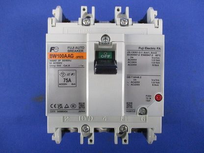 オートブレーカ 3P75A MAXAC400V BW100AAG-3P75A