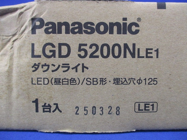 LEDダウンライト φ125 5000K 昼白色 非調光 電源内蔵 LGD5200NLE1