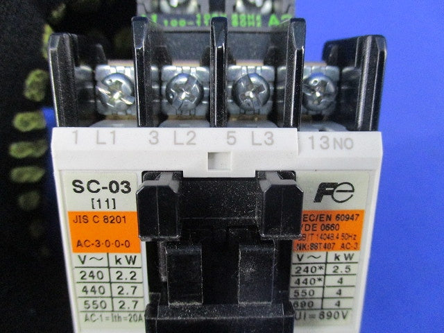 電磁開閉器100V SC-03