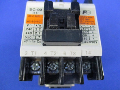 電磁開閉器100V SC-03